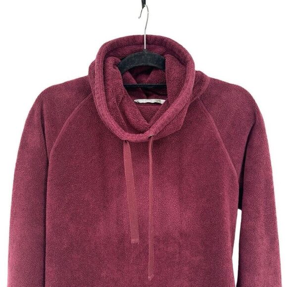 Horny Toad Turtleneck Fleece Pullover Burgundy Size Medium - Picture 4 of 7